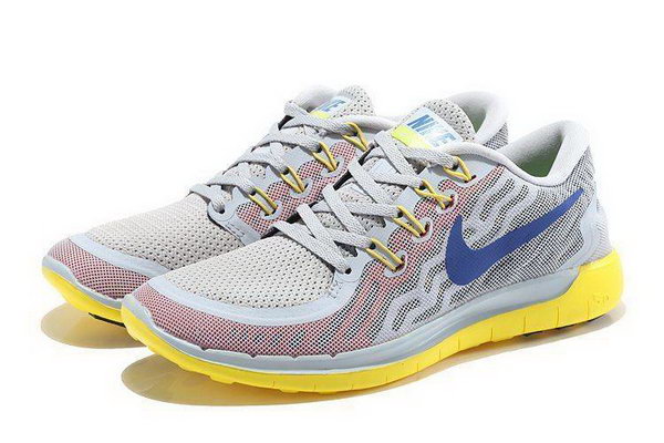 Nike Free 5.0 Running Shoes Gray Yellow Italy